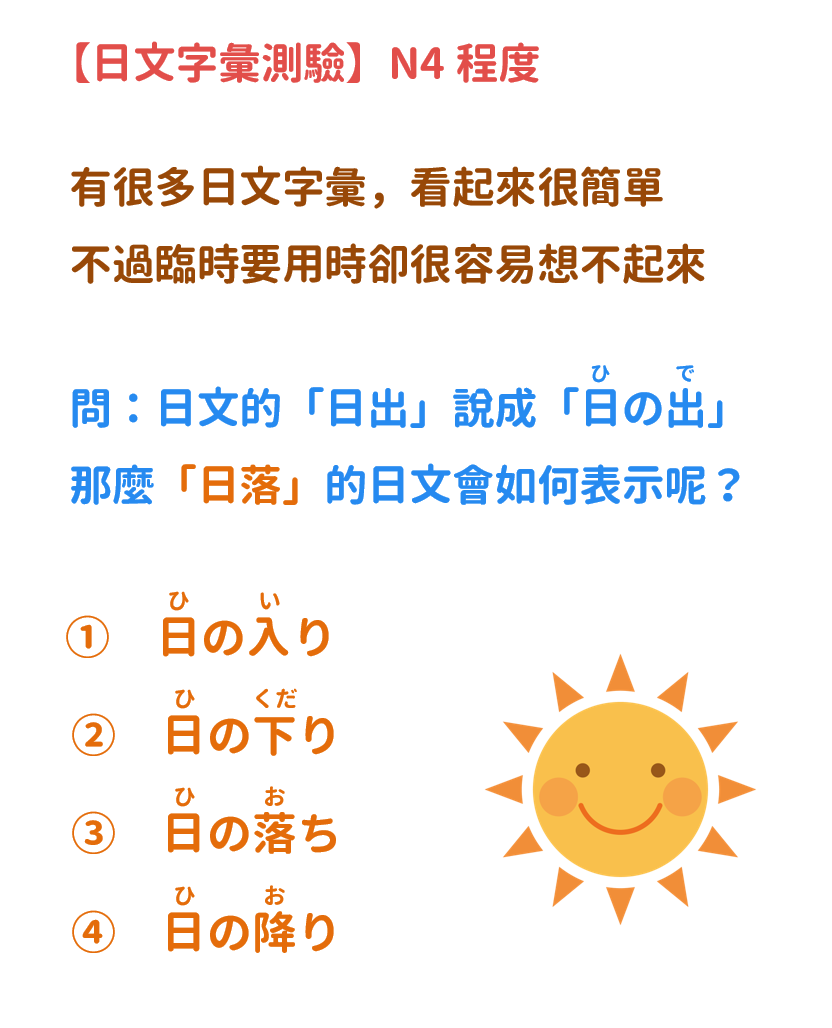 【N4】日出和日落 | 音速語言學習(日語)